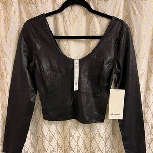 Lululemon Align Long-Sleeve *Shine, cropped length NWT